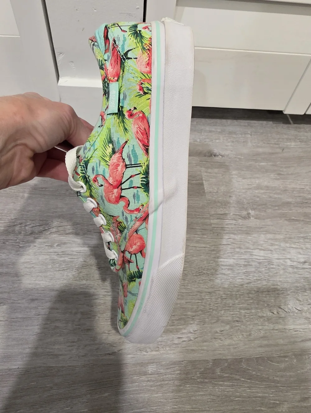 Vans Ultra Cush - Flamingo Tie Closure Shoes Sneakers Sz. 7.5 - NWOB - Picture 5 of 10